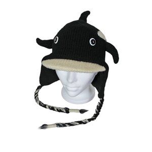 Knitwits by DeLux Orca Character Pilot Hat